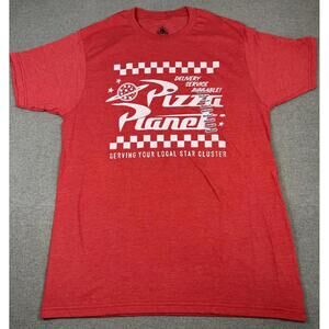 Disney Pixar Toy Story Pizza Planet Red Shirt Men’s Size M